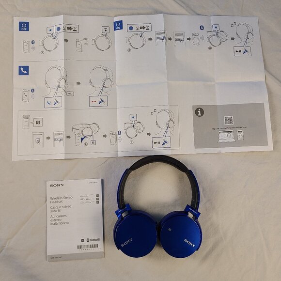 Sony Wireless Head Phones-Blue - Picture 9 of 9